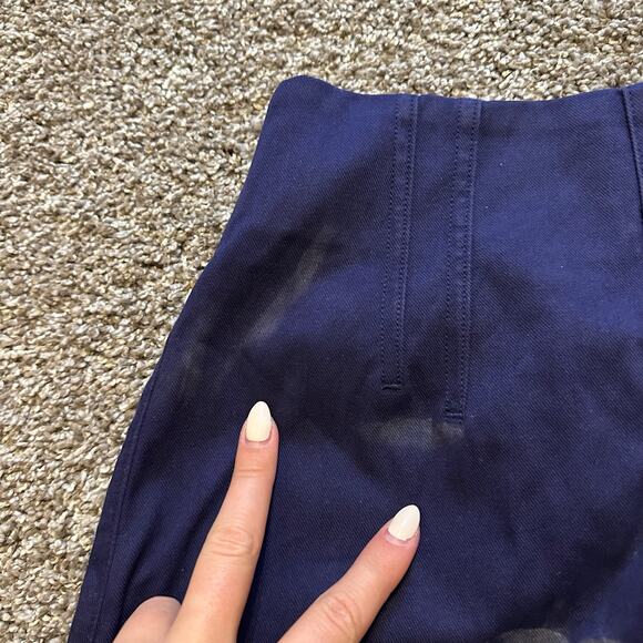 SPANX Women's Stretch Twill Mini Skirt Size S In Lapis Blue - Picture 7 of 15